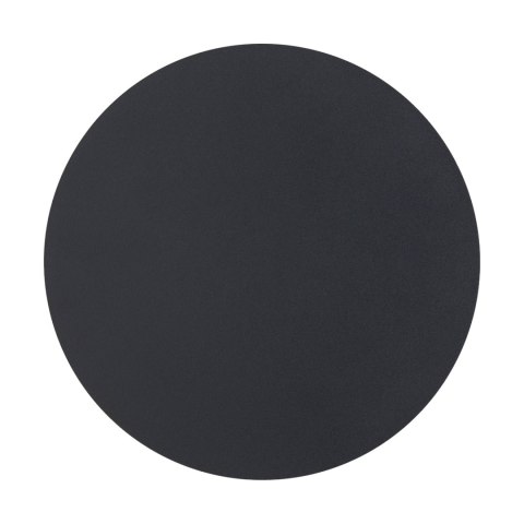 Lampa ścienna NYX 25 cm - LED okrągła, metalowa, czarna