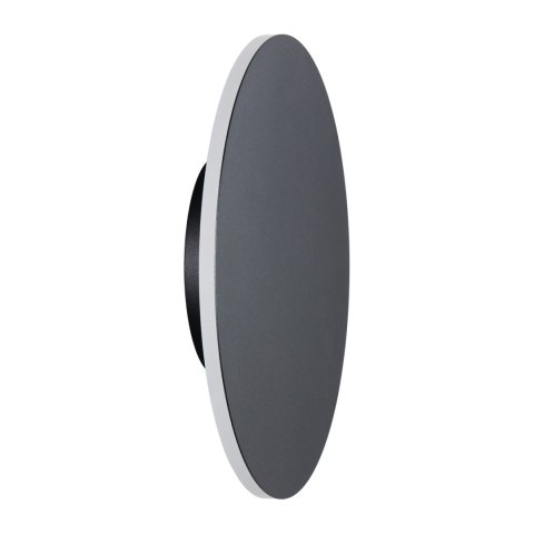 Lampa ścienna NYX 25 cm - LED okrągła, metalowa, czarna