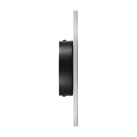 Lampa ścienna NYX 25 cm - LED okrągła, metalowa, czarna