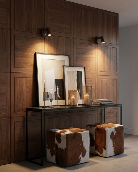 Lampa ścienna SHP PICKET brązowa