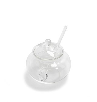 Mini cukiernica z łyżeczką SHP JAR transparentna