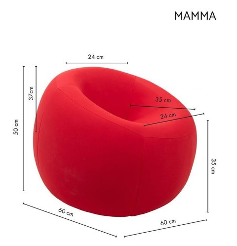 Pufa MAMMA czerwona