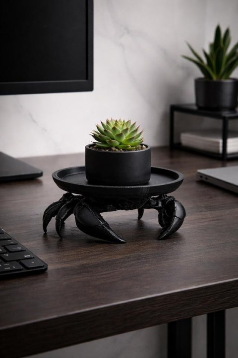 Taca dekoracyjna SHP CRAB czarna