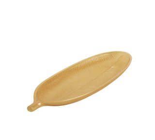 Taca dekoracyjna SHP LEAF złota
