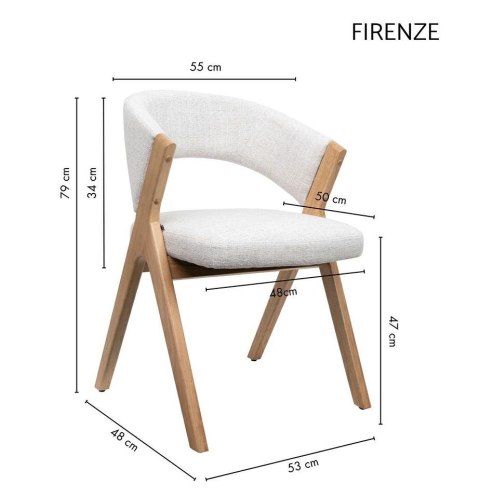 Krzesło FIRENZE beżowe