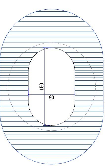 Lampa ścienna HEKS 30 cm - LED, szkło transparentne ryflowane
