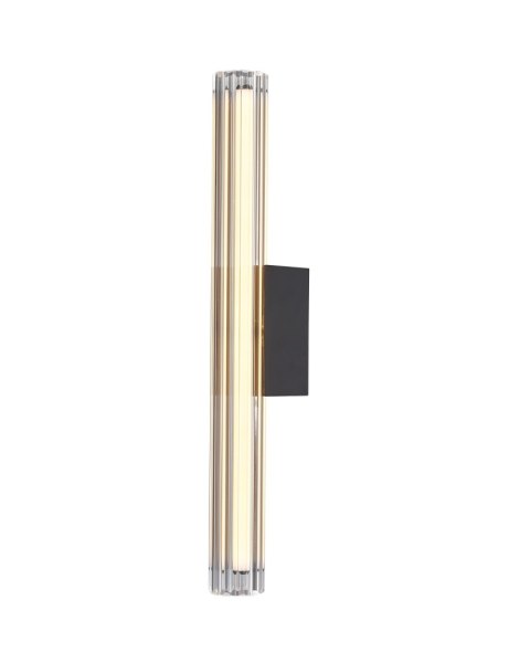 Lampa ścienna VERTI 40 cm -LED, transparentna tuba