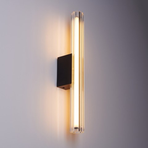 Lampa ścienna VERTI 40 cm -LED, transparentna tuba