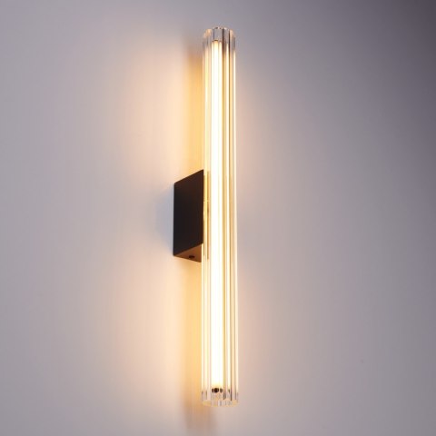 Lampa ścienna VERTI 50 cm - LED, kinkiet liniowy, transparentny