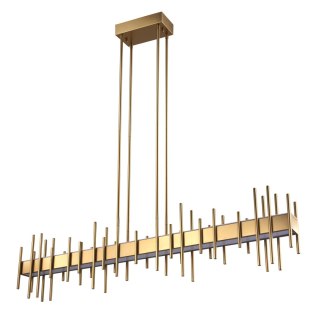 Lampa wisząca ARCHITETTO 130 cm - LED, złota dekoracyjna listwa