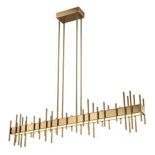 Lampa wisząca ARCHITETTO 130 cm - LED, złota dekoracyjna listwa
