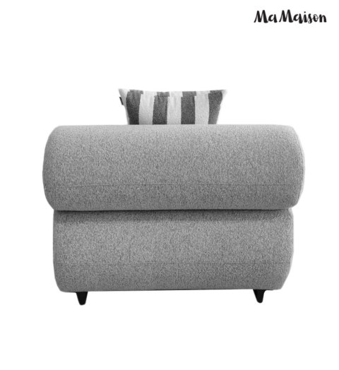 MaMaison sofa narożna ogrodowa ALEXANDER 4 szara (poduszki i pokrowiec w zestawie)