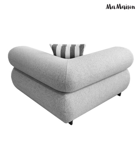MaMaison sofa narożna ogrodowa ALEXANDER 4 szara (poduszki i pokrowiec w zestawie)