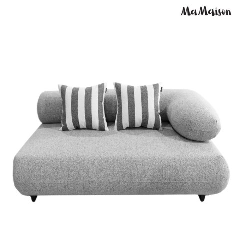 MaMaison sofa narożna ogrodowa ALEXANDER 4 szara (poduszki i pokrowiec w zestawie)