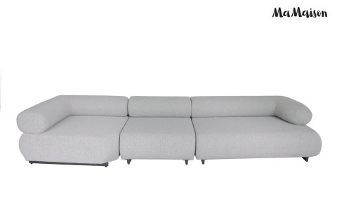 MaMaison sofa ogrodowa ALEXANDER szara (poduszki i pokrowiec w zestawie)