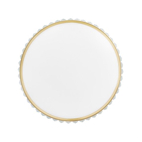Plafon sufitowy glamour MAGIA 40 cm - złoty szczotkowany, kryształy K9