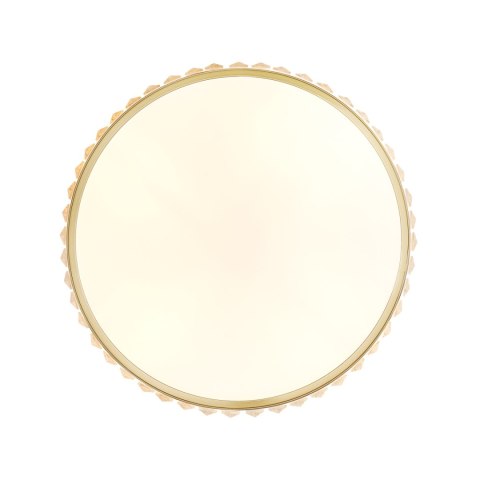 Plafon sufitowy glamour MAGIA 40 cm - złoty szczotkowany, kryształy K9