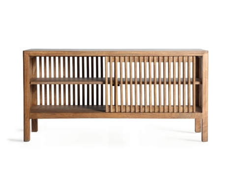 Komoda otwarta TREVOUX drewniana