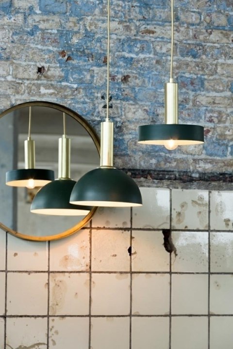 Lampa wisząca Boste ciemnozielona złota Lampa wisząca Boste ciemnozielona złota