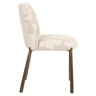 RICHMOND krzesło do jadalni LANA - beige graffic (zestaw 2 szt.)