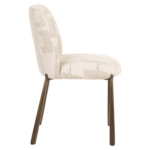 RICHMOND krzesło do jadalni LANA - beige graffic (zestaw 2 szt.)