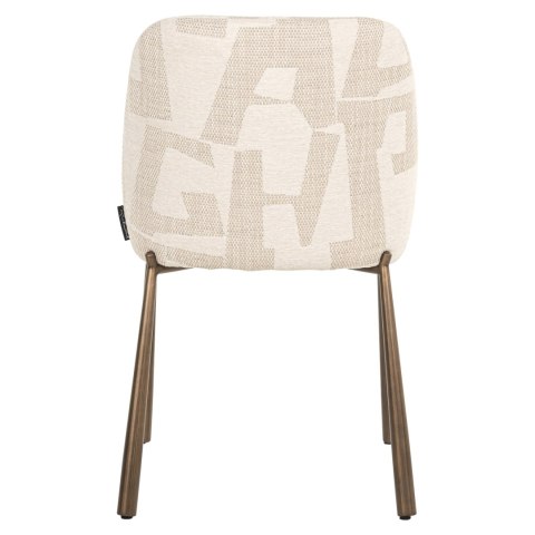 RICHMOND krzesło do jadalni LANA - beige graffic (zestaw 2 szt.)