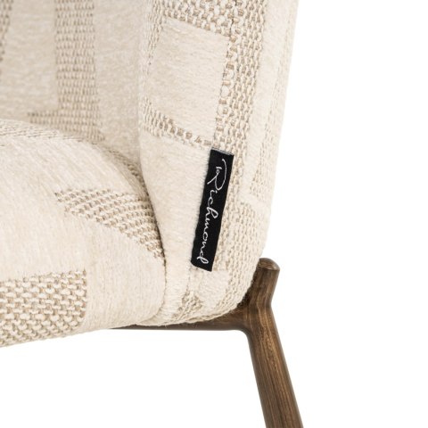 RICHMOND krzesło do jadalni LANA - beige graffic (zestaw 2 szt.)