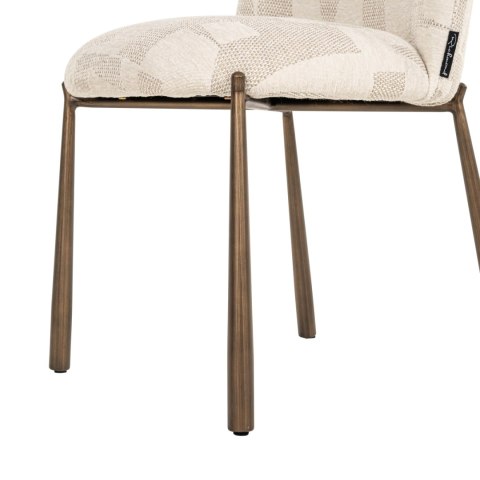 RICHMOND krzesło do jadalni LANA - beige graffic (zestaw 2 szt.)