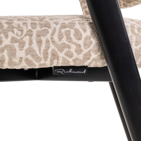 RICHMOND krzesło do jadalni ZENO - beige leopard