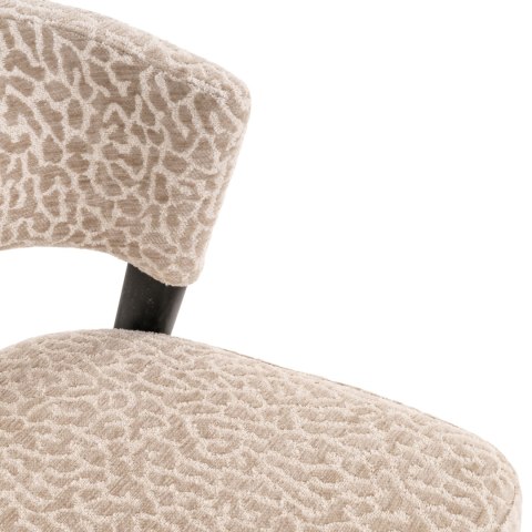 RICHMOND krzesło do jadalni ZENO - beige leopard