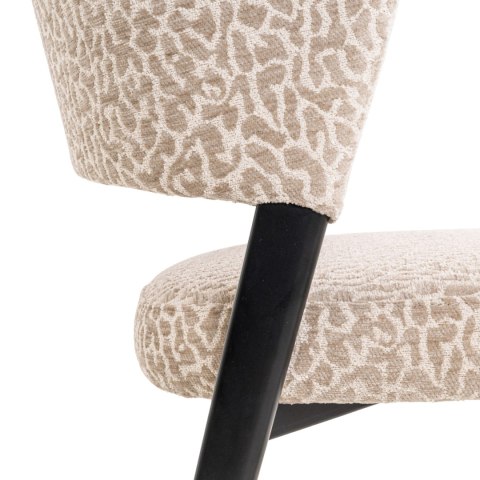RICHMOND krzesło do jadalni ZENO - beige leopard