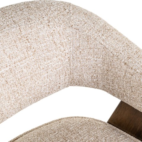 RICHMOND krzesło z podłokietnikami MORI trudnopalne - cream tweed