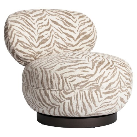 RICHMOND fotel obrotowy JACE beżowy tygrys