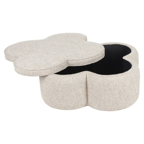 RICHMOND puf i podnóżek Corbeau - beżowy sand tweed