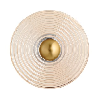 Kinkiet ścienny HELIOS, 30 cm - bursztynowy, do wnętrz mieszkalnych i komercyjnych