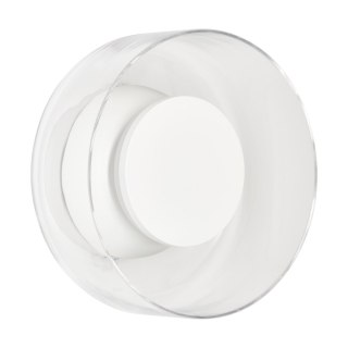 Lampa ścienna DONUT 18 - LED, szkło transparentne, biały środek