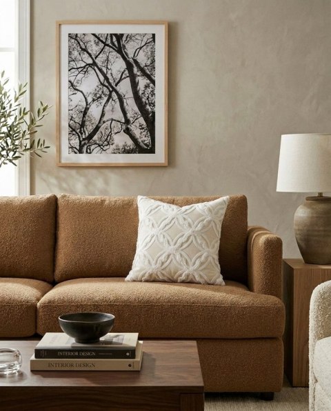 Poduszka dekoracyjna SHP BOHO 45x45 beżowa