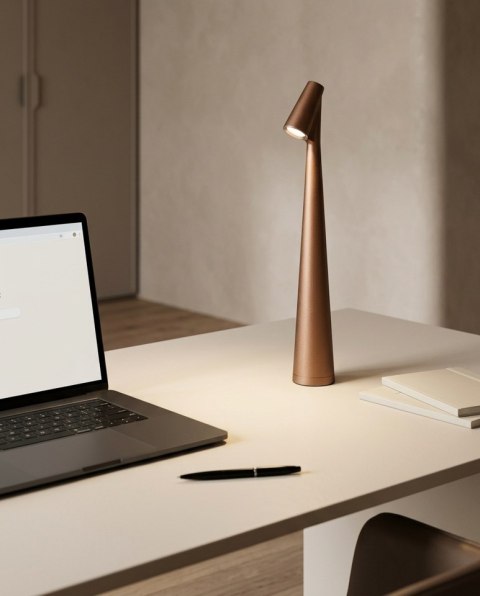 Lampka biurkowa / ogrodowa SHP SLIM brązowa