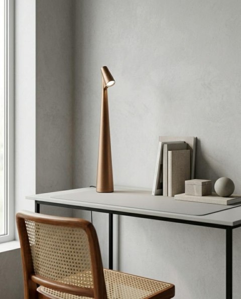 Lampka biurkowa / ogrodowa SHP SLIM brązowa