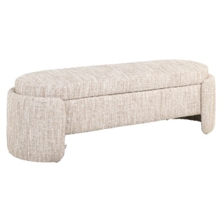 RICHMOND ławka Cupid ze schowkiem beżowa - beige angora