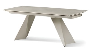 ARMANI stół rozkładany 165-241 cm - spiek trawertyn / kaszmir