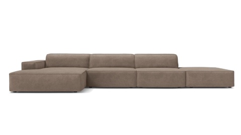 Sofa narożna modułowa Jodie 4-osobowa lewa – cappuccino