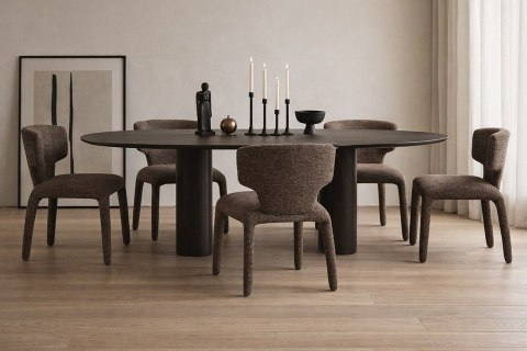 [DETAL] Krzesło APULIA brązowe / taupe
