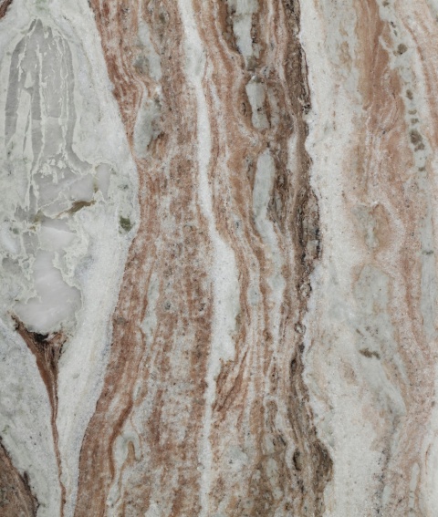 Komoda wysoka z szufladami DREUX - naturalny marmur / drewno mango