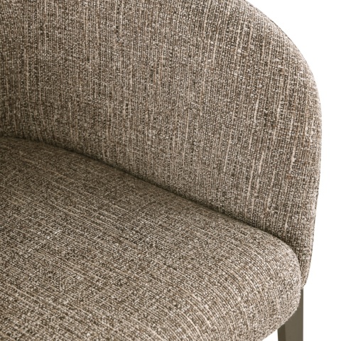 RICHMOND krzesło do jadalni KENZI brązowe - brown tweed