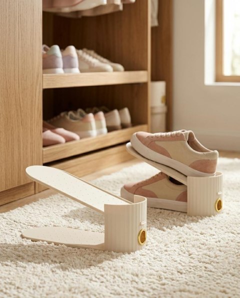Zestaw 6 wkładek do szafy na buty SHP EASY beżowy