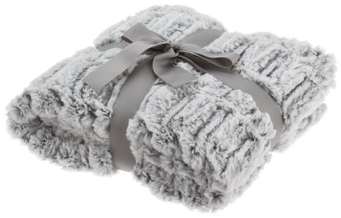 Koc Plush Grey 180x130 cm Koc Plush Grey 180x130 cm