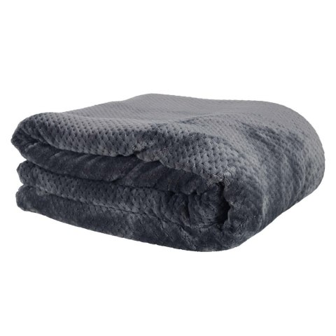 Koc Sherpa szary 180x220cm gruby pikowany Koc Sherpa szary 180x220cm gruby pikowany