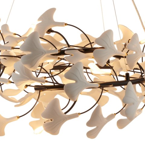 Lampa wisząca BOTANIKA czarno biała 80 cm