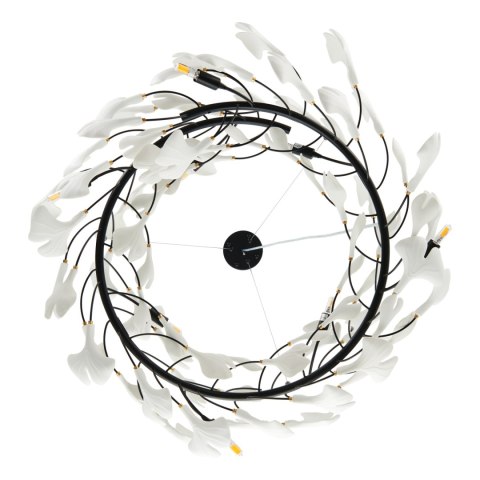 Lampa wisząca BOTANIKA czarno biała 80 cm